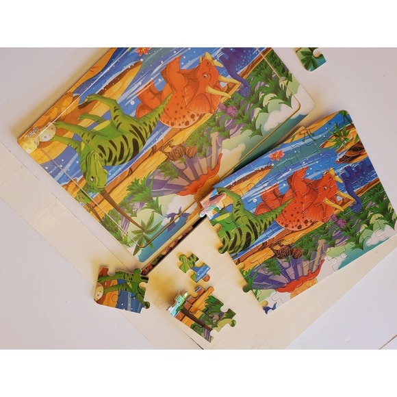 3 Wooden Puzzles 8 and half ×11. Has paper pictures insert for easy learning - Picture 7 of 12